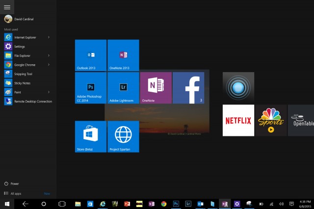 Windows 10's new Start menu is a mash up of the Windows 7 version and the Modern UI -- it has something for everone, but may not please anyone